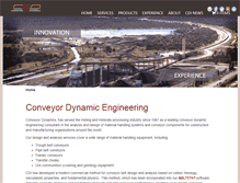 Tablet Screenshot of conveyor-dynamics.com